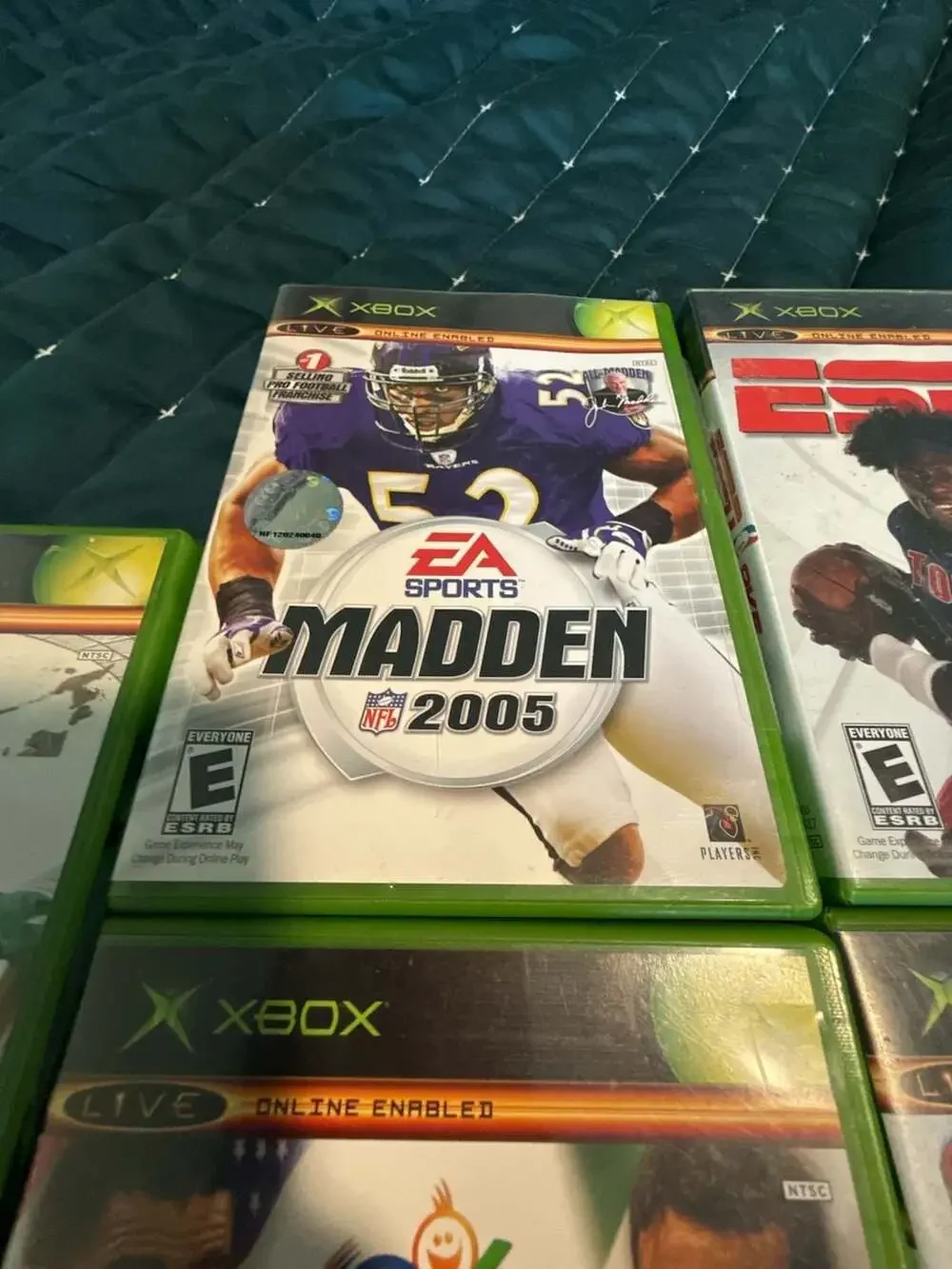 Lot of 5 Xbox Games.. Madden 05 and 06, NBA 2K5, FIFA 06, and World Cup 2006